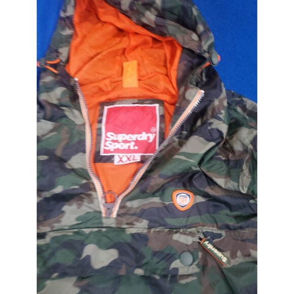 Superdry Sport Japan Camouflage Windbreaker Jacket Size XXL - Picture 12 of 15